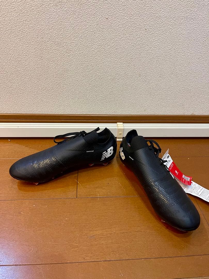 新品訳あり格安　New Balance 　FURON ブラック スパイクシューズ