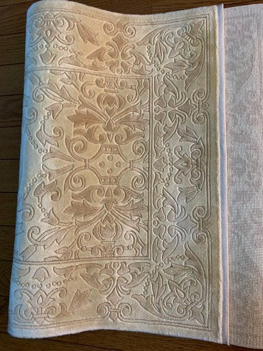 福を呼ぶ黄色絨毯シルク100%