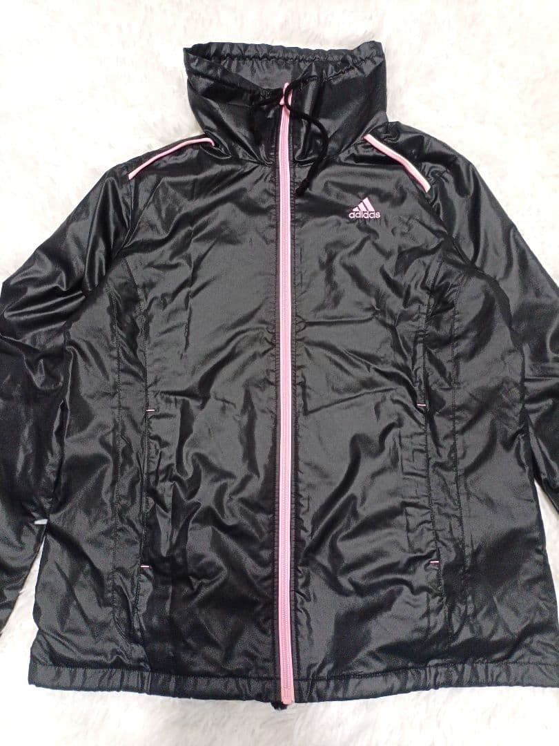 adidas レディース ウインドブレーカー セットアップ ブラック M