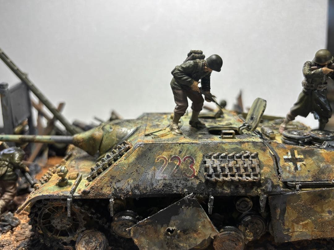 戦車　ジオラマ　ドイツ　アメリカ