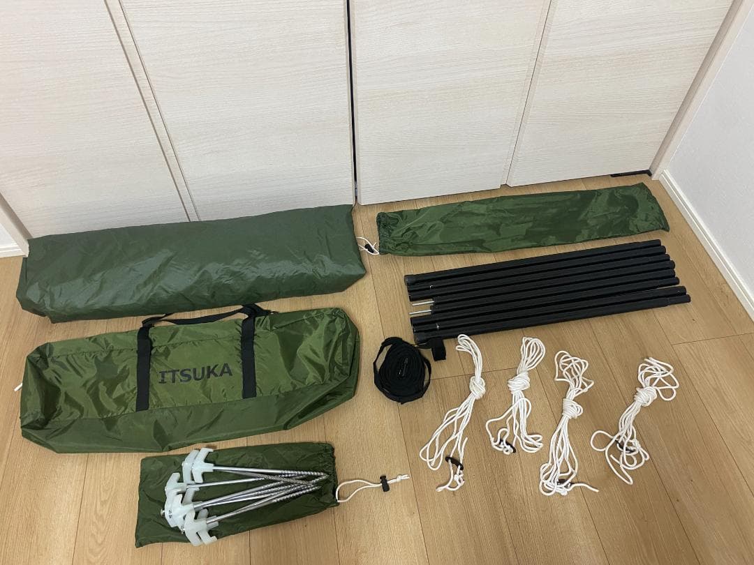 【美品 使用3回】DOD いつかのタープ（ビッグタープポールおまけ）