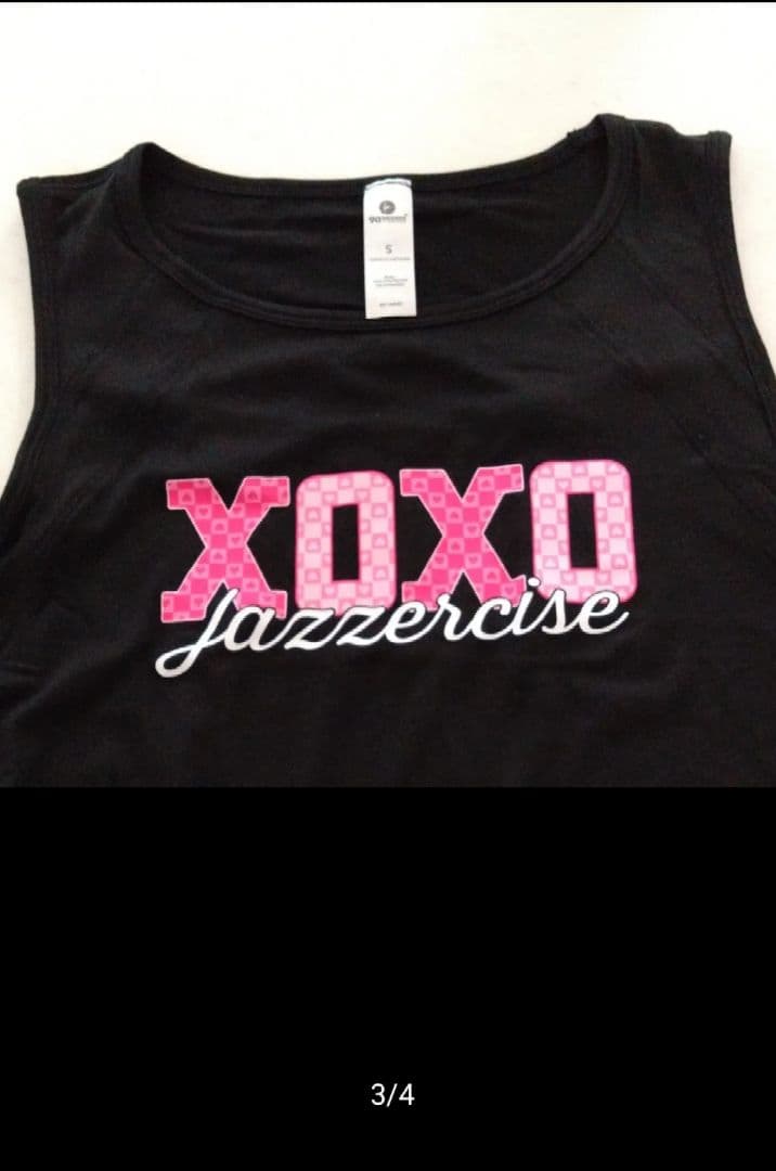 ジャザサイズ　XOXO Jazzercise タンクトップ 黒　S