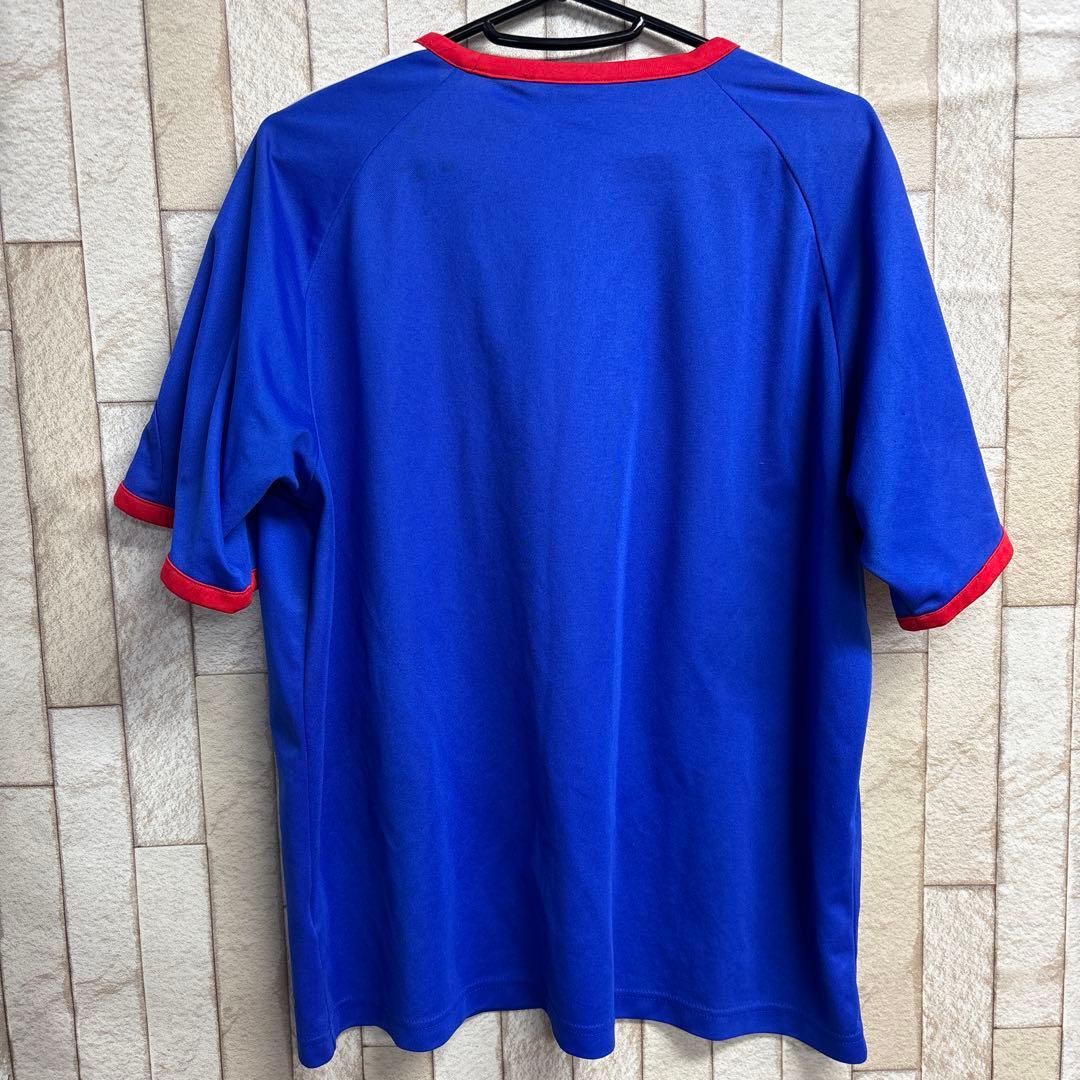 adidas フランス代表 サッカーシャツ 青　0305o389