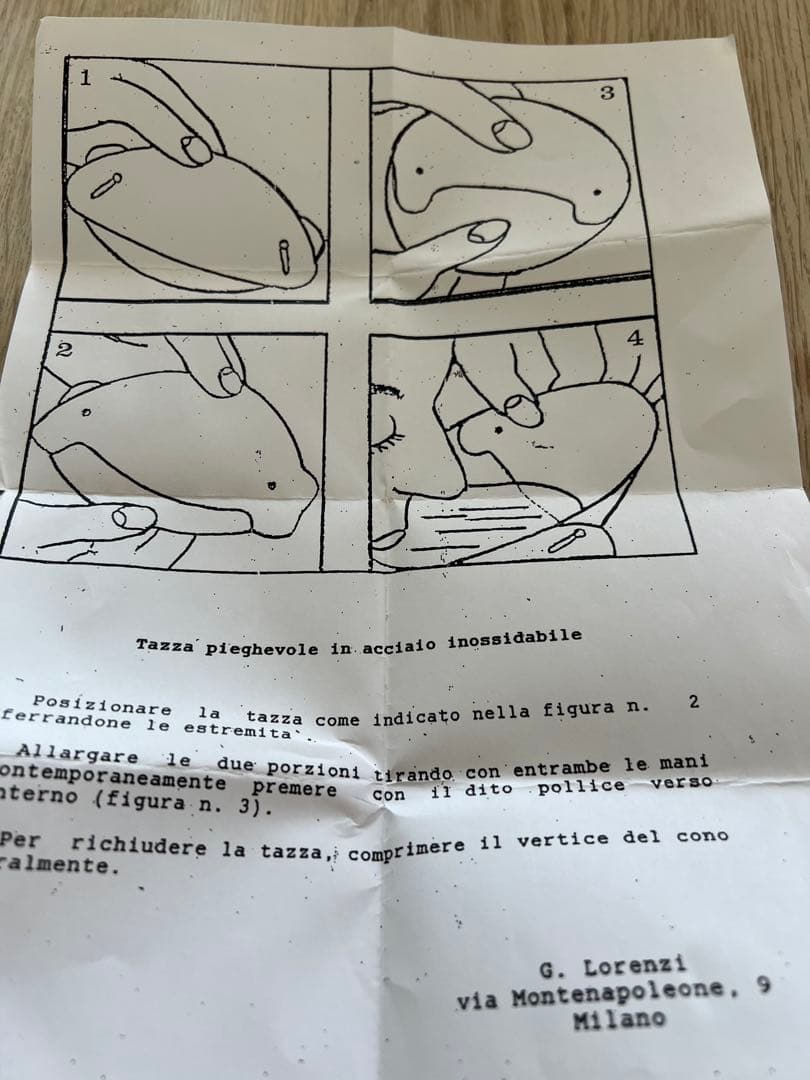 Lorenzi イタリア製　携帯コップ