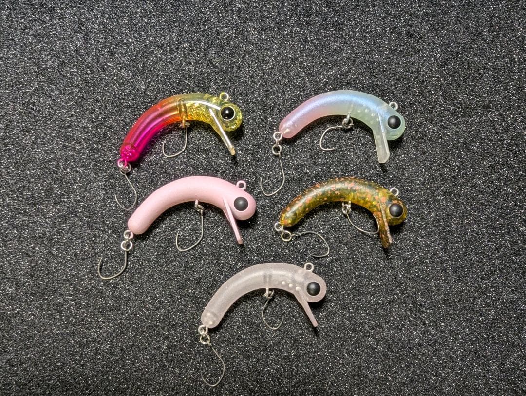 1089工房 ボトムにょろ37 5個セット エリアトラウト 管釣り にょろ系