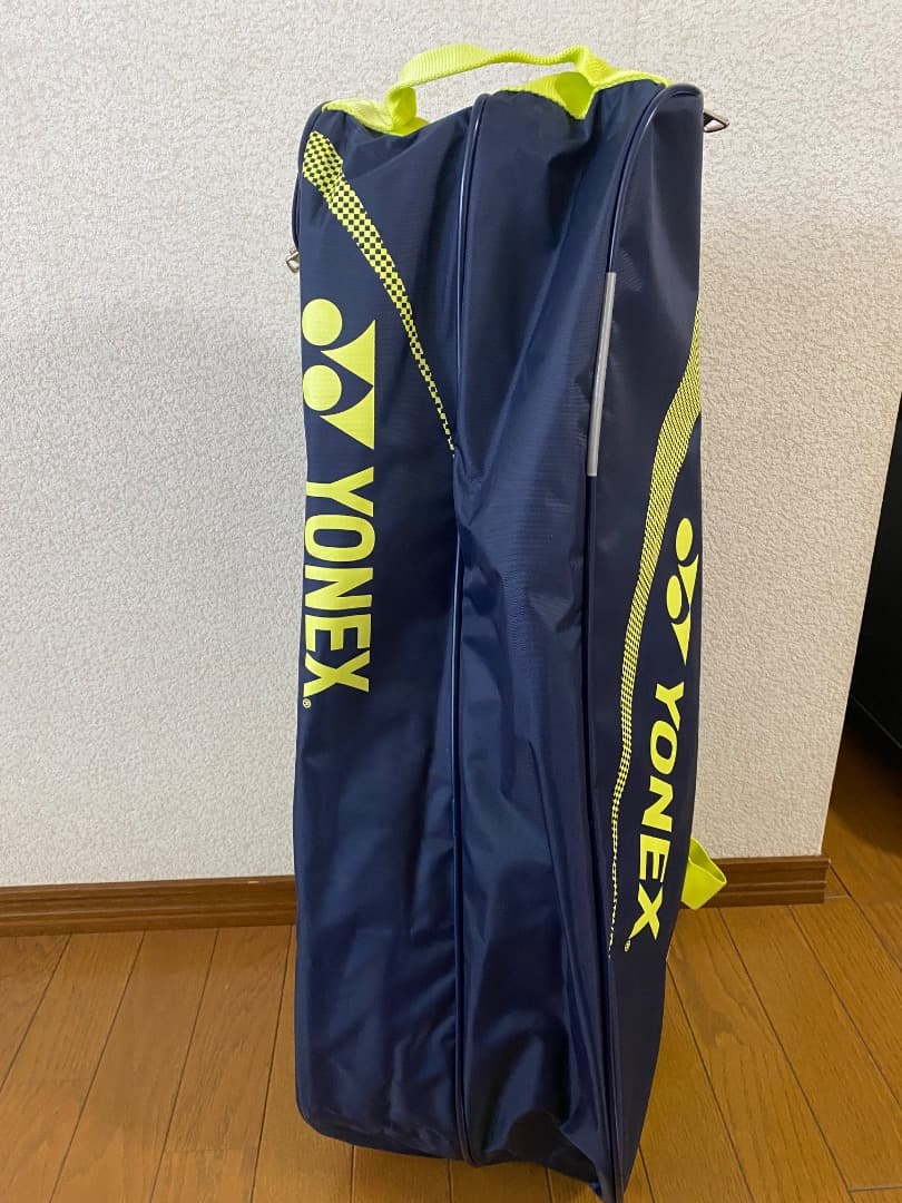 [未使用] YONEX バドミントンバッグ ネイビー/黄