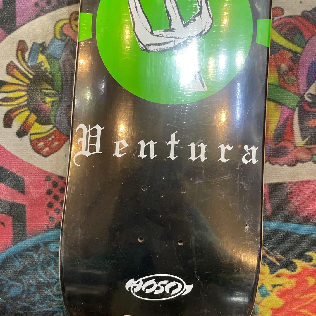 hosoi ホソイスケートボードデッキ グリーンブラック8.5