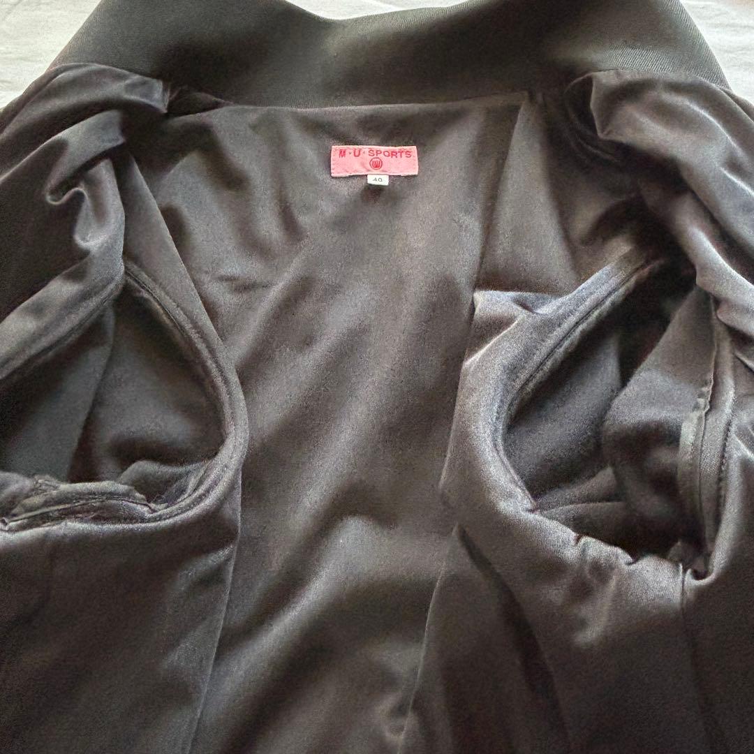 サイズ40（L） 別珍×ナイロン切替 ブルゾン M・U ・SPORTS 黒
