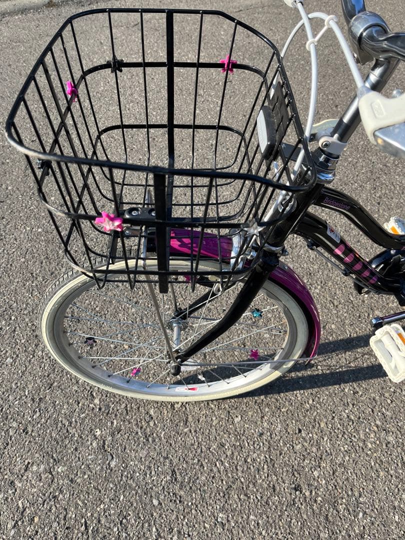 ★ブリヂストン★子供用 自転車 20インチ 黒 ピンク 札幌 直接取引限定