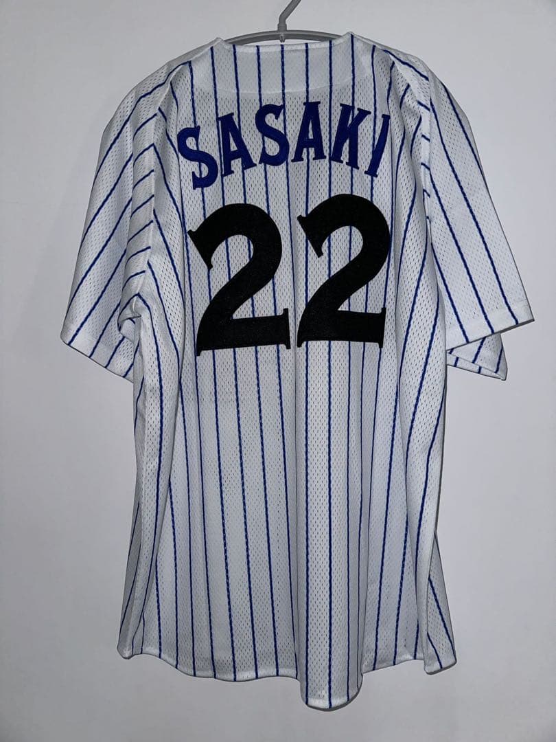 j*e様 復刻横浜　DeNAベイスターズ復刻ユニフォーム　サイズ M豪華刺繍佐々