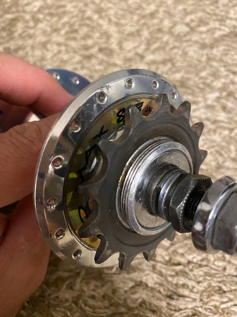 スズエ　PRO MAX プロマックス　ピスト　前後ハブ　セット　競輪