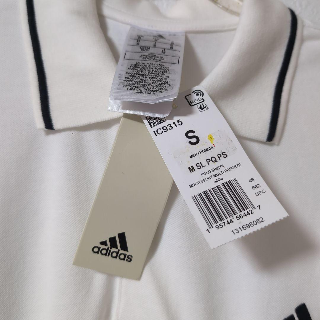 日本未発売 adidasアディダス IC9315 ホワイトポロシャツ S ゴルフ
