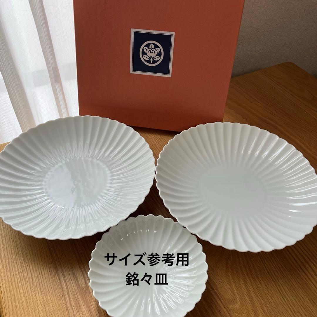 たち吉 白菊 大皿2枚セット 未使用・保管品 橘吉 日本製 盛り皿 盛皿 訳あり