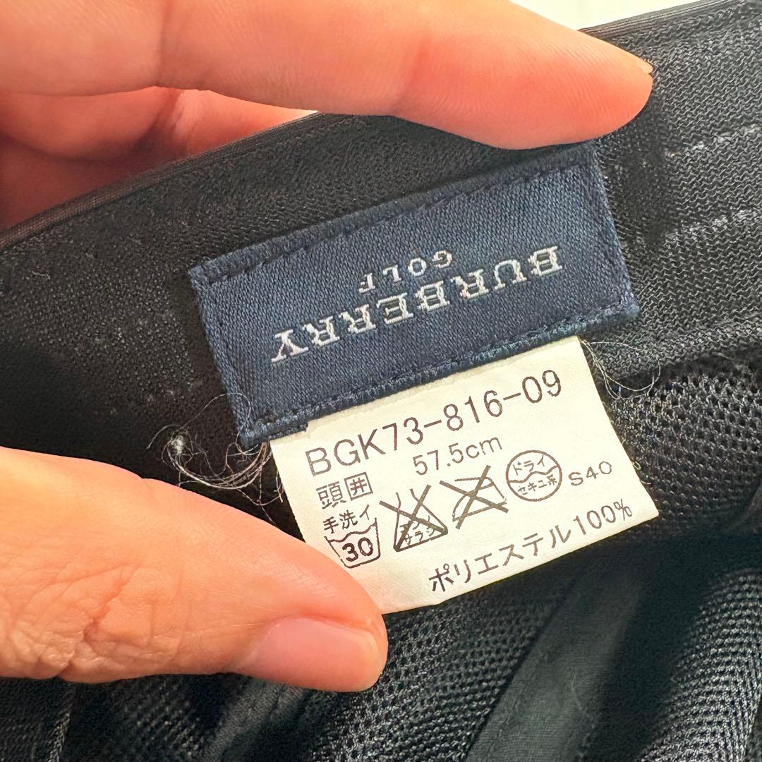 BURBERRY GOLF バーバリー　文字ロゴ　ゴルフ キャップ　57.5cm