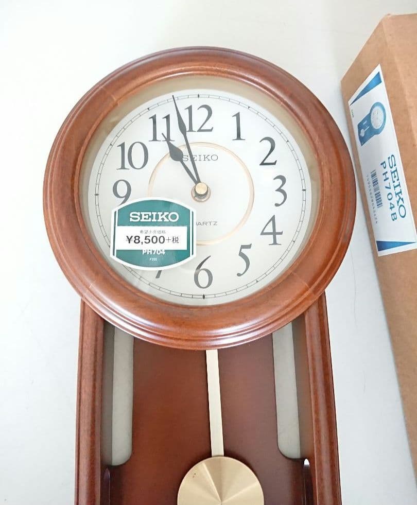 SEIKO 掛け時計 セイコー 振り子時計 タグ付き インテリア レトロ