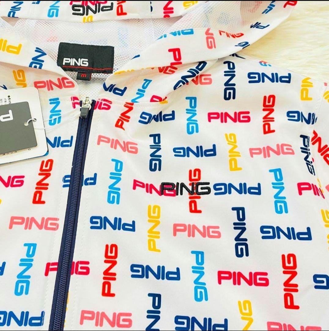 【新品】PING　長袖　フルジップブルゾン　L　レディース　ゴルフ　軽量