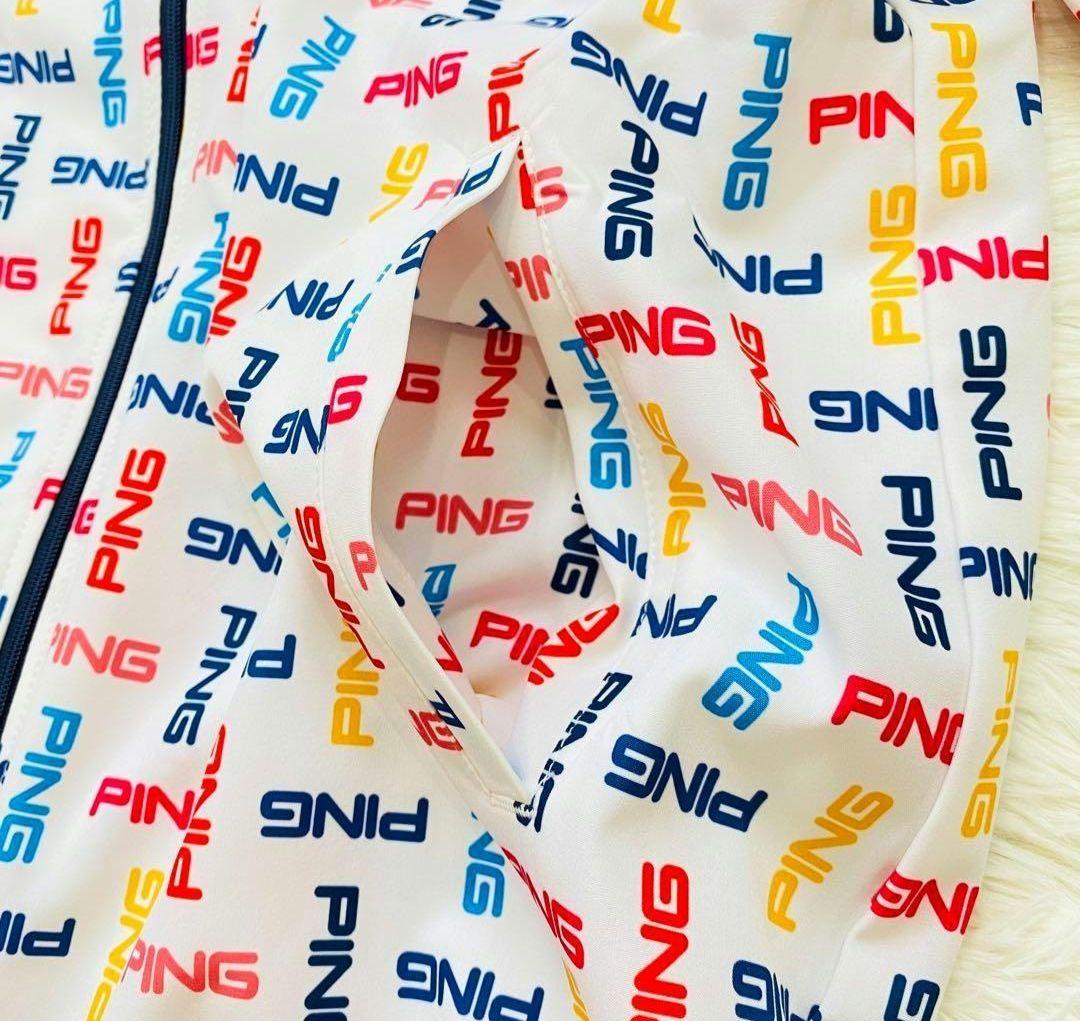 【新品】PING　長袖　フルジップブルゾン　L　レディース　ゴルフ　軽量