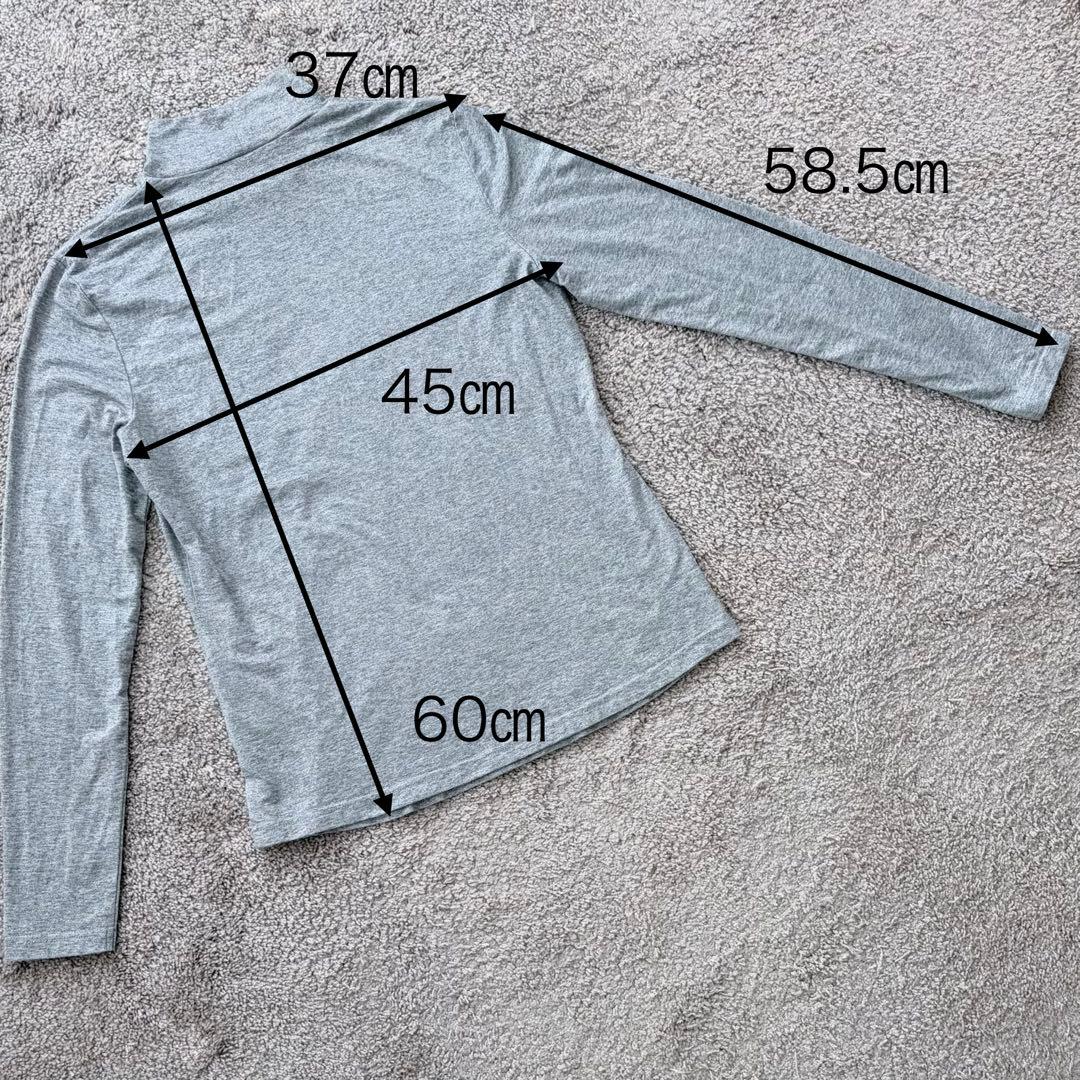 LANVIN SPORTハイネックアンダー長袖Tシャツ グレー＆白セット売り38