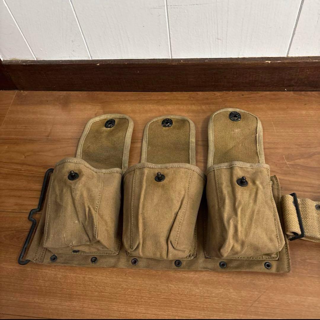 米軍　実物　WW1 WW2 M1918 BARガンナーベルト 送料無料