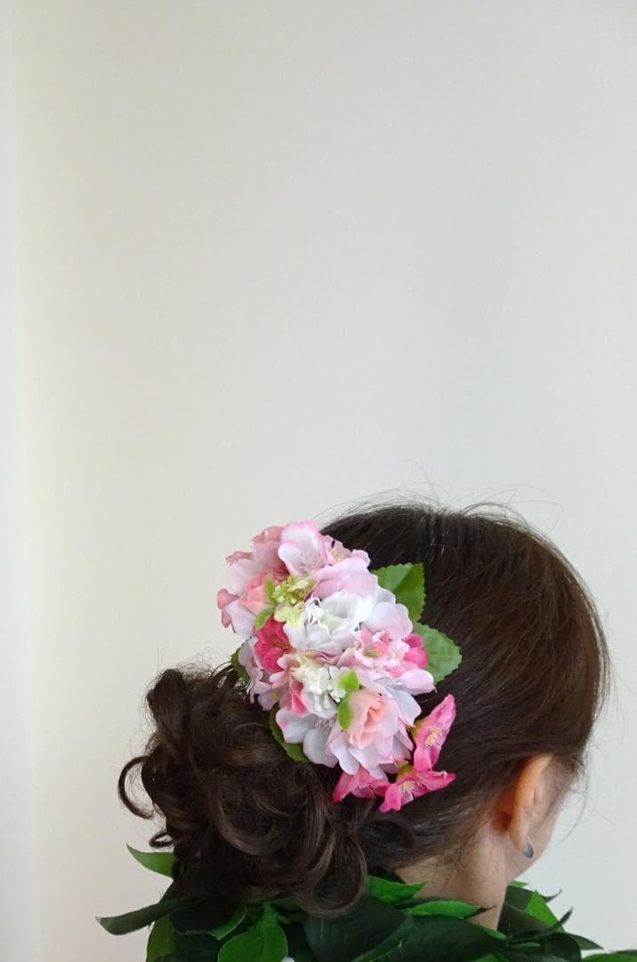 みっちゃんさま専用　フラダンス髪飾り　Sakura&Rose　ヘアクリップ