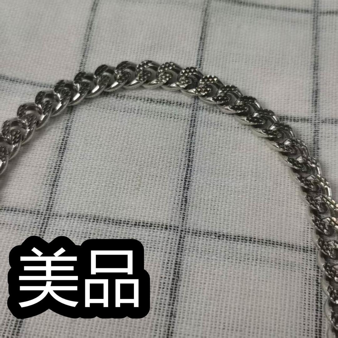 【美品】BALENCIAGA シルバーチェーンネックレス