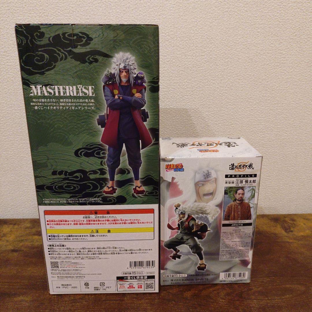 自来也先生２体セット未開封　BANDAI MASTERLISE フィギュア