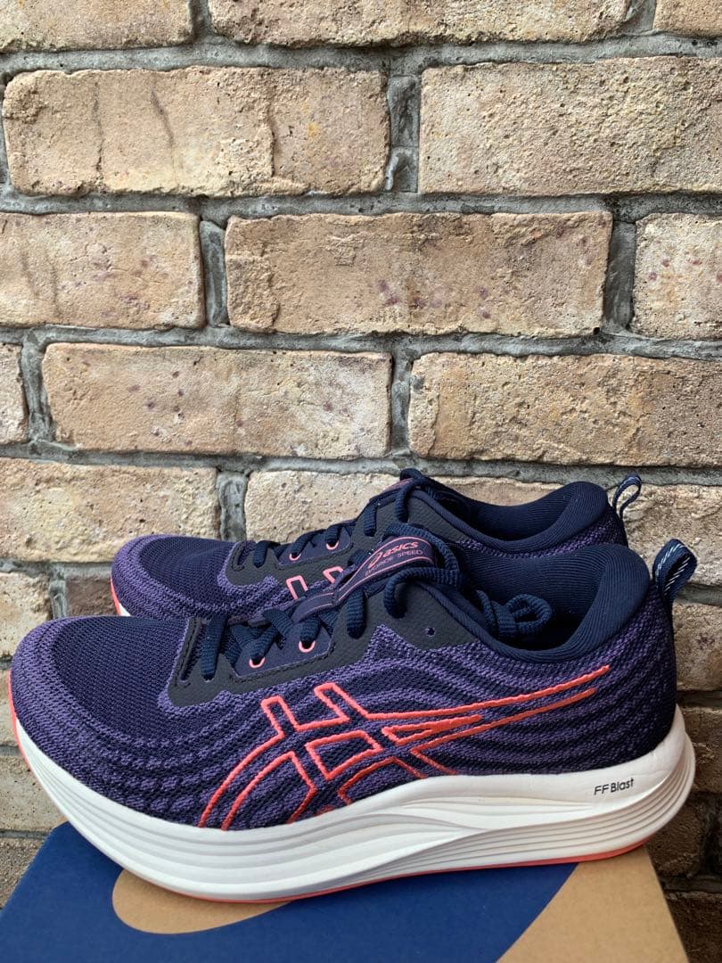 正規品美品！asics EvoRide SPEED 25.0cm ネイビー