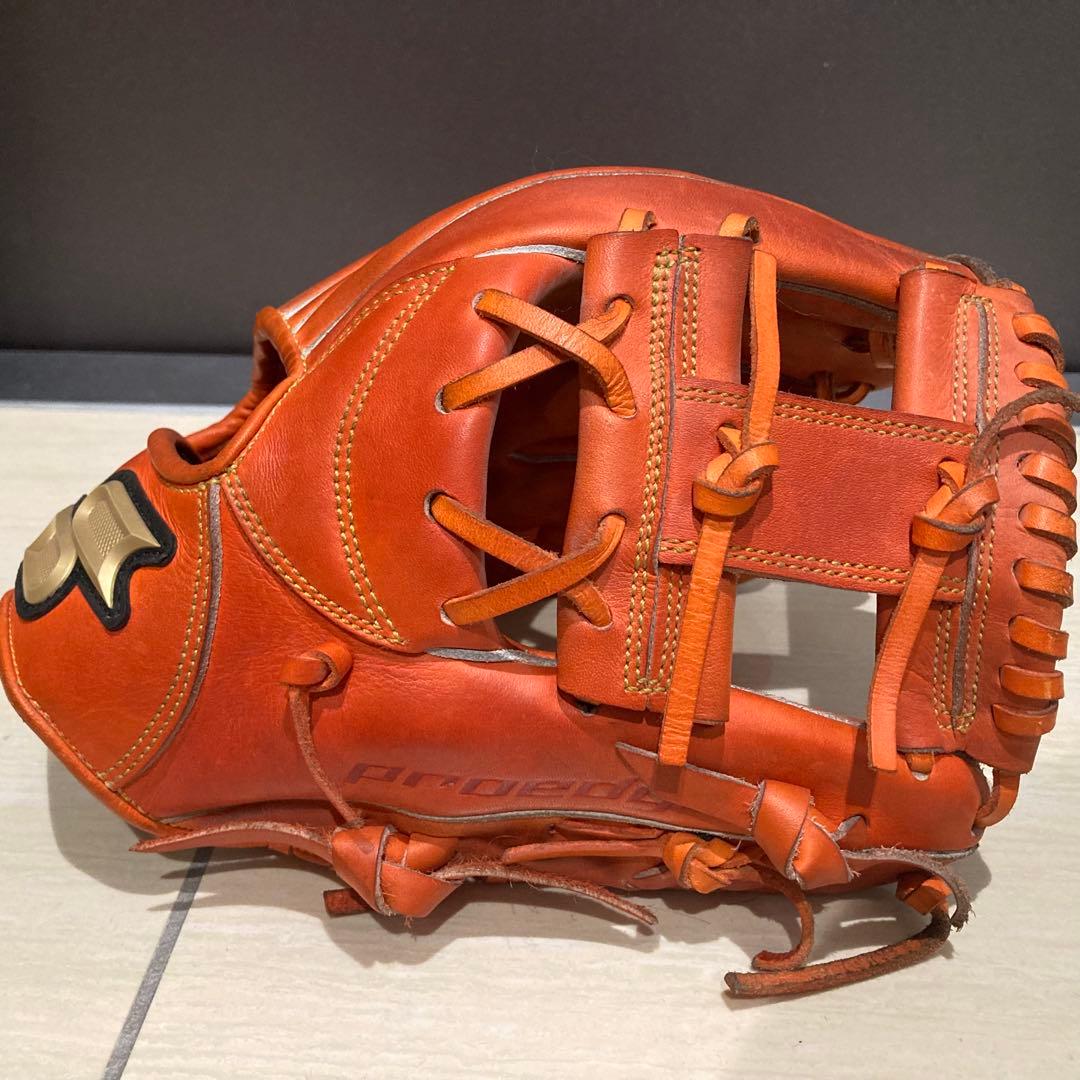 SSK プロエッジ 内野手用 硬式グラブ オレンジ