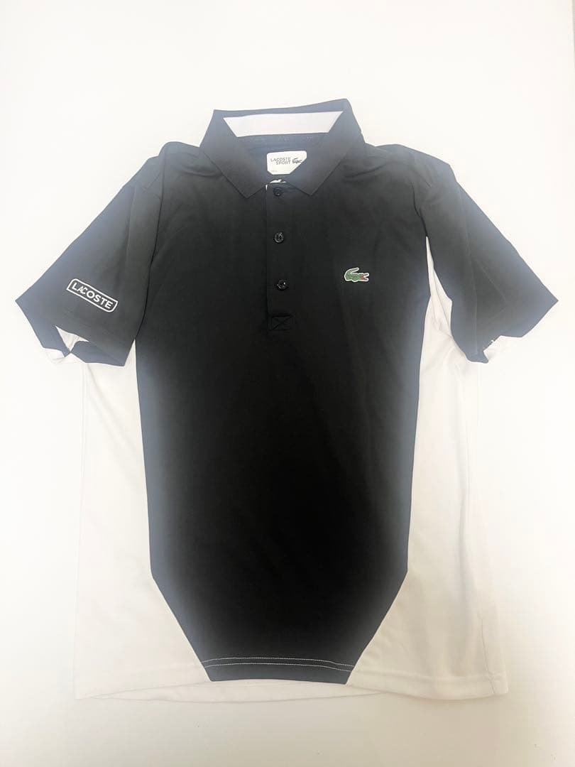 【美品‼️】LACOSTE SPORT ゴルフ　テニス　ポロシャツ　L 白/黒