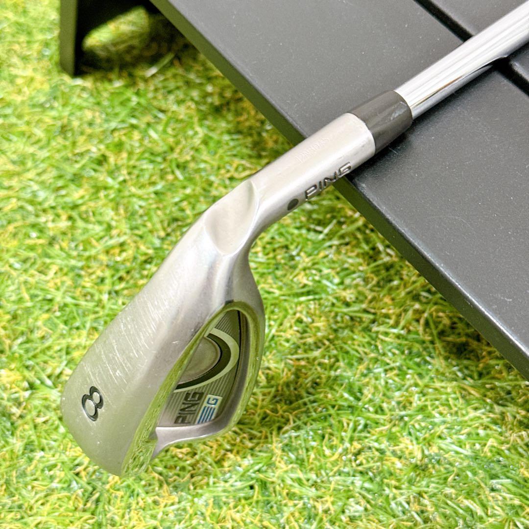 PING ピン G 8番アイアン フレックスS 黒ドット AWT 【K494】