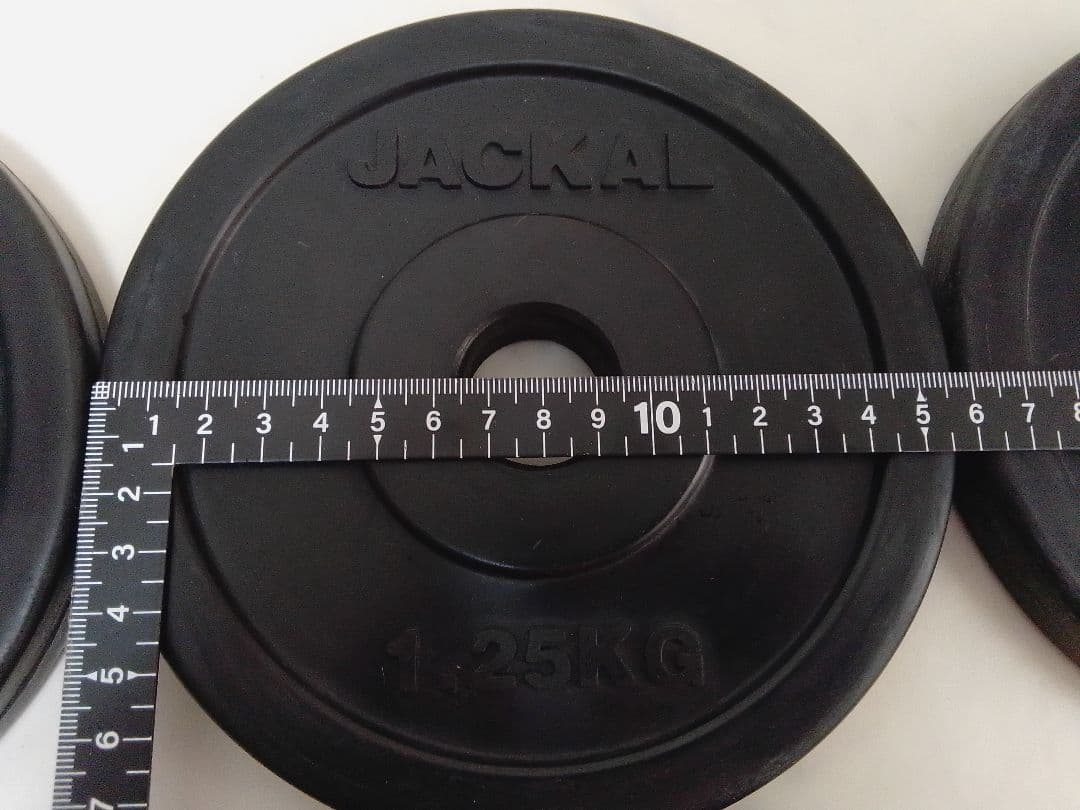 プロボディ JACKAL ラバープレート ダンベル 約20kg 28mm セット