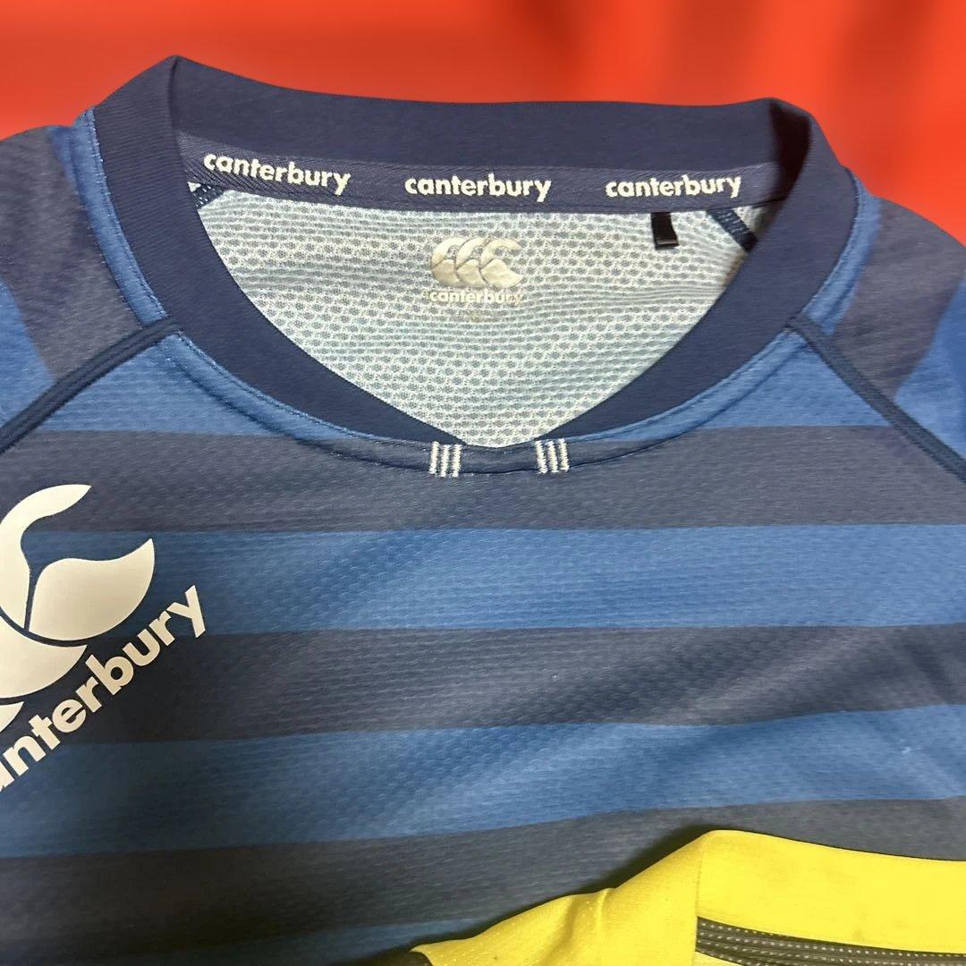 3枚セットcanterbury ストライプ 長袖 ウォームアップウェア　XL