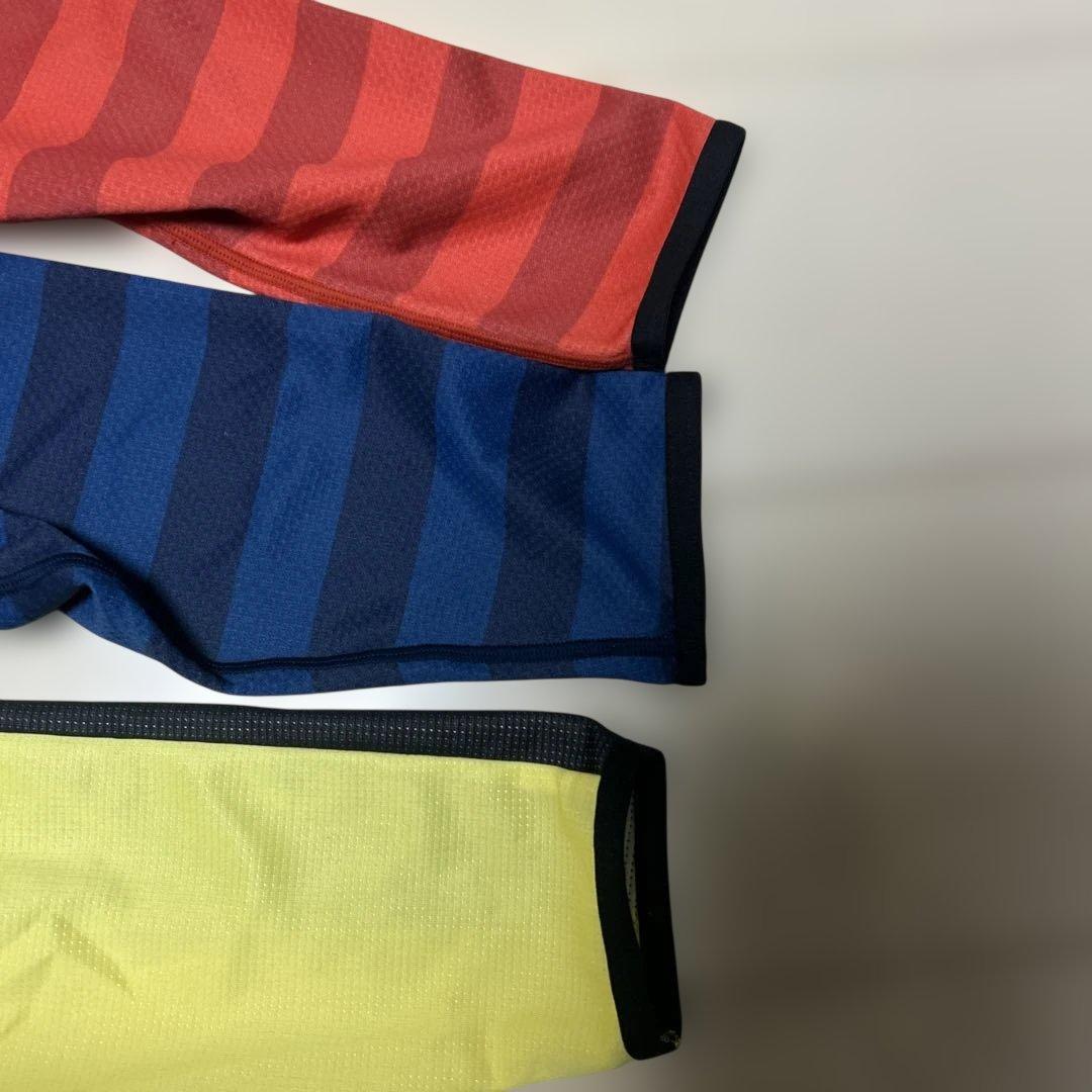 3枚セットcanterbury ストライプ 長袖 ウォームアップウェア　XL