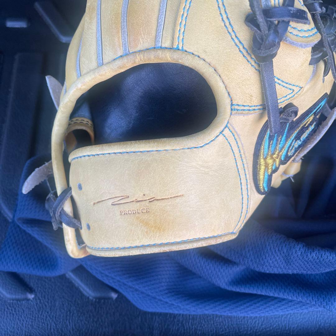 IPセレクト 硬式野球グローブ 黄色　外野用
