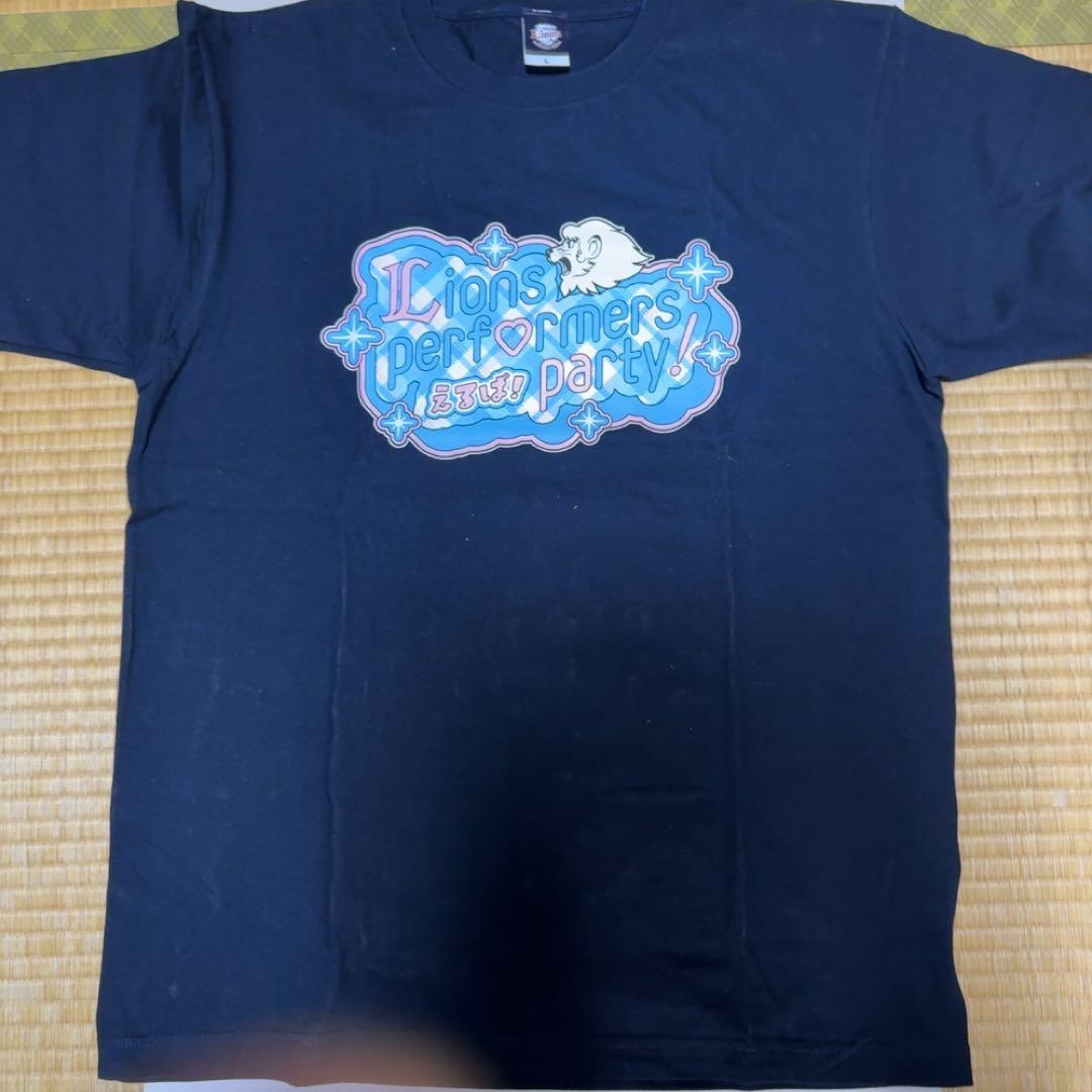 埼玉西武ライオンズ　えるぱ！　直筆サイン入り　Tシャツ　bluelegends