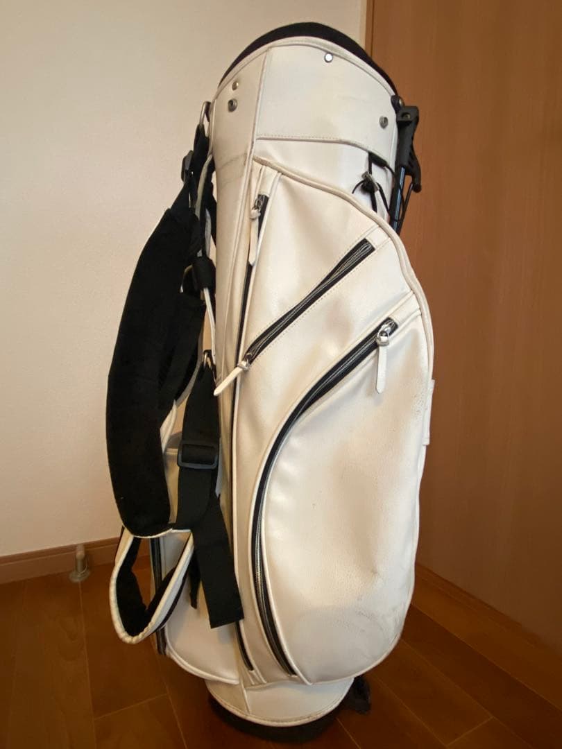 iliac golf キャディバッグ ホワイト イリアック ゴルフ ワンオーナー