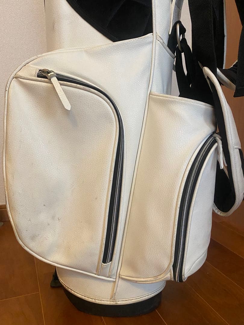 iliac golf キャディバッグ ホワイト イリアック ゴルフ ワンオーナー