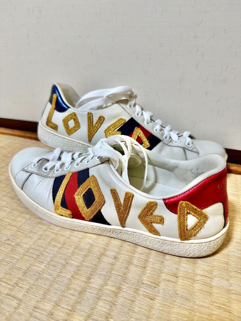GUCCI カラフルストライプ スニーカー LOVED