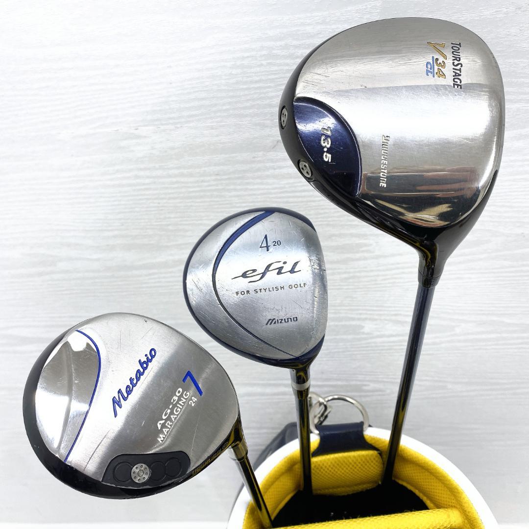 【格安‼】 ツアーステージ ミズノ レディース ゴルフクラブ 初心者 セット L