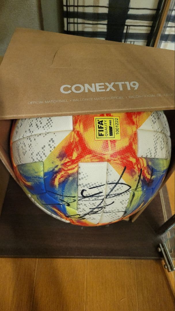 中島翔哉サイン入りボール 日本代表時代 CONEXT19