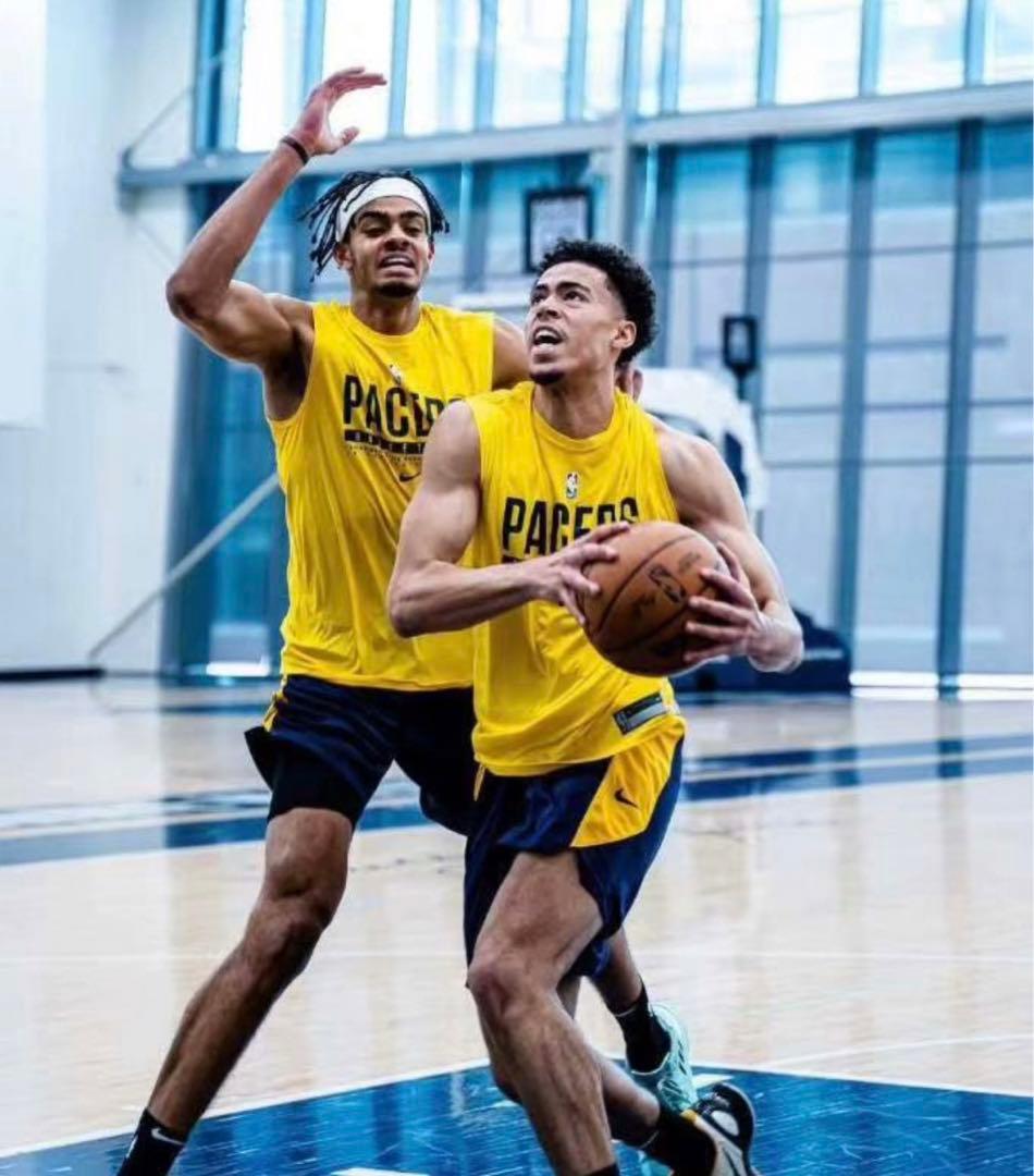 インディアナペイサーズノースリーブプラクティスシャツNBA選手支給品サイズM