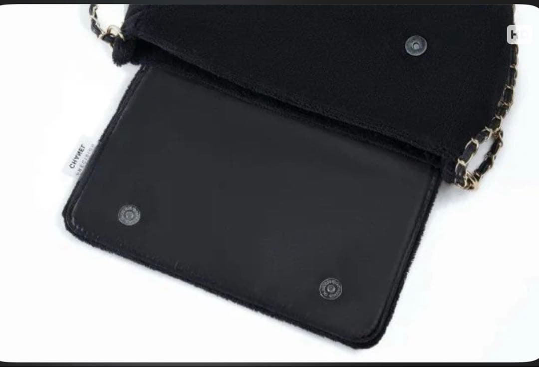 CHANEL インプレッション ショルダーバッグブラックロゴ入り