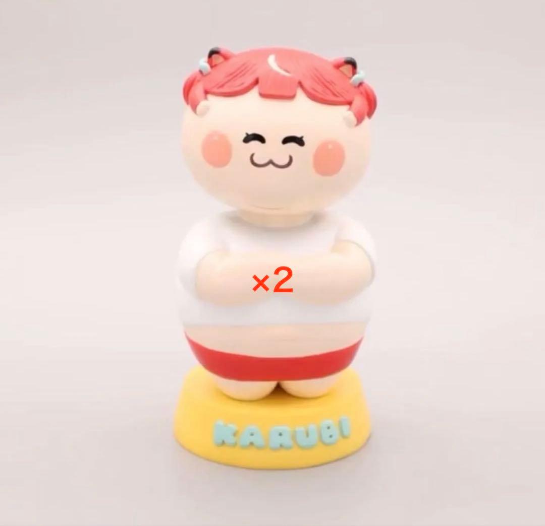 【2個】デブかるび ボブルヘッド 赤見かるび【新品 未開封】
