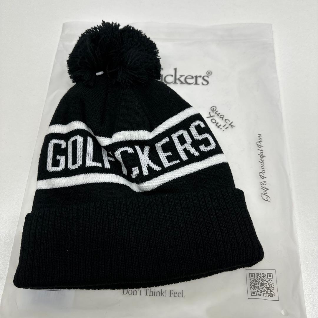 Golfickers ゴルフニット帽 ポンポン付き