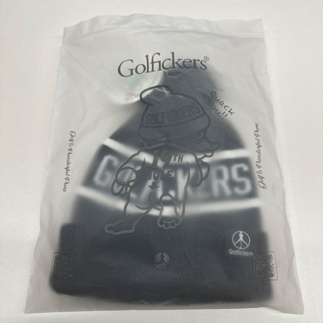 Golfickers ゴルフニット帽 ポンポン付き