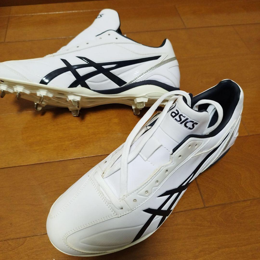 新品未使用 27cm asics PRESPEED LT2 白×紺 スパイク