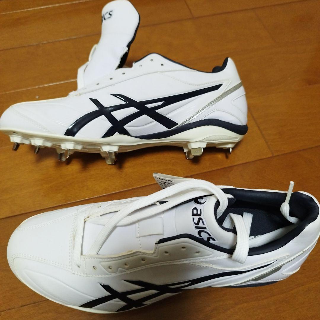 新品未使用 27cm asics PRESPEED LT2 白×紺 スパイク