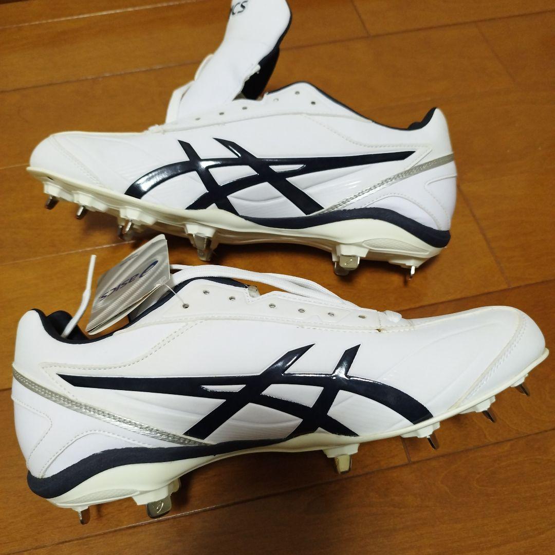 新品未使用 27cm asics PRESPEED LT2 白×紺 スパイク