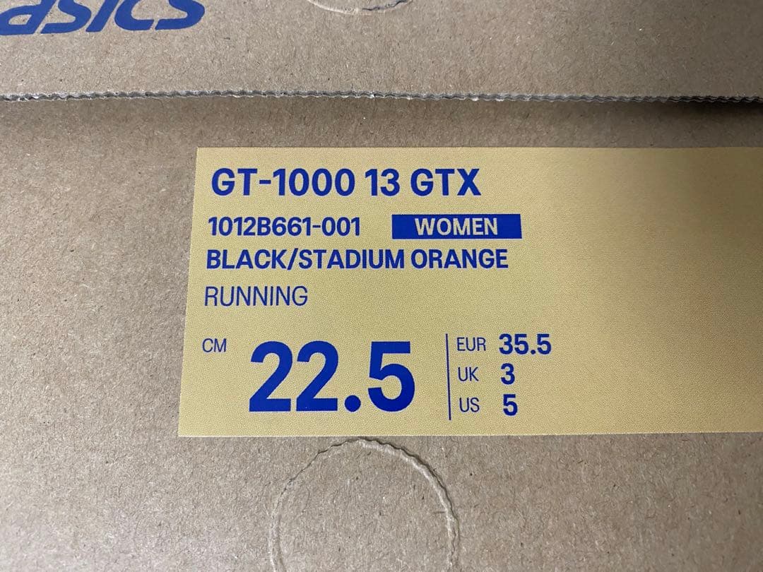 【新品未使用】 ASICS GT-1000 13 GTX BLK 22.5cm
