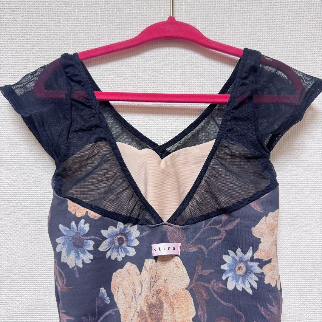 新品タグ付stina♡Jr.S old flower charcoal/girl